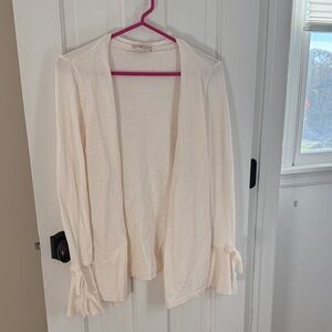Cream open cardigan